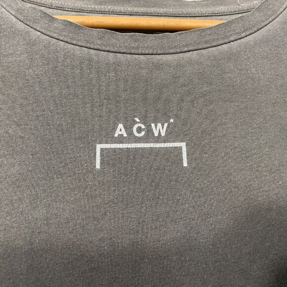 A Cold Wall* Acid Wash Bracket Logo Slate 4 Gray T-shirt Men's size XL - Picture 4 of 10